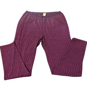 REI Midweight Base Layer‎ Leggings Pants Thermal Size XL Women Purple Space SPF